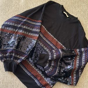 Beaded oversized sweatshirt